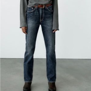Zara TRF straight leg jeans with high waist size 6/28